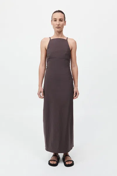 St Agni Minimal Bias Dress In Purple