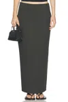St Agni Minimal Column Skirt In Black