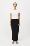 St Agni Minimal Column Skirt In Black