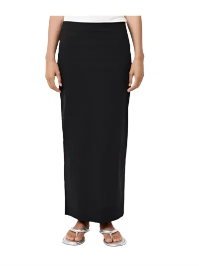 St Agni Minimal Column Skirt In Black