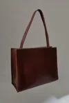 St Agni Minimal Mini Tote In Antique Tan