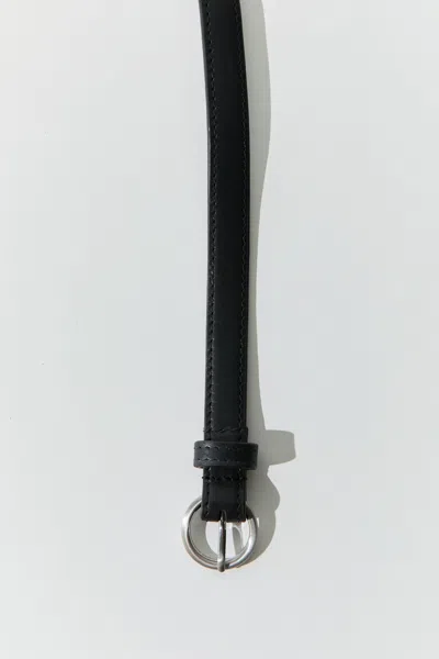 St Agni Minimal Slim Belt In Black