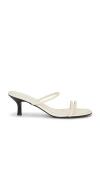 St Agni Minimal Strap Heel In Neutral