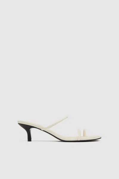 St Agni Minimal Strap Heel In Neutral