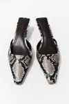 St Agni Mira 50 Python Print Leather Mules In Python
