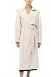 St Agni Modern Relaxed Trench Coat In Beige In Neutral