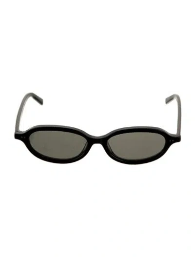Pre-owned St Agni Narrow Tinted Sunglasses In Black