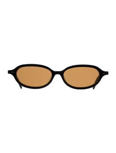 Pre-owned St Agni Narrow Tinted Sunglasses In Black