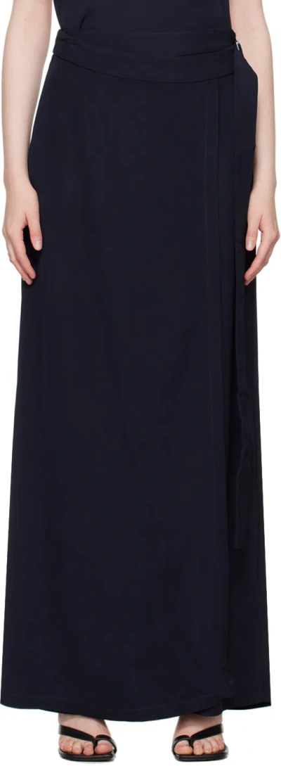 St Agni Navy Wrap Trousers
