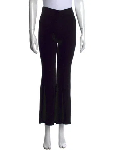 Pre-owned St Agni Nylon Wide Leg Pants In Black