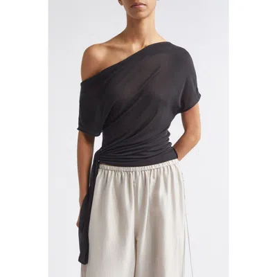 St Agni St. Agni Off The Shoulder Jersey Top In Black