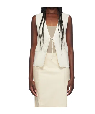 St Agni Off-white Rouleau Vest