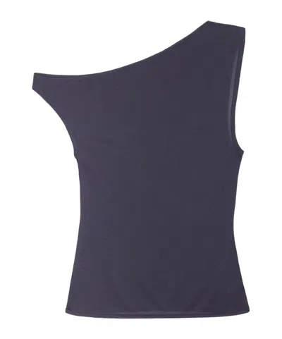 St Agni Off-shoulder Top In Blue