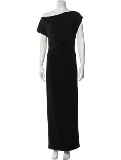 Pre-owned St Agni Off-the-shoulder Long Dress In Blue