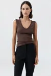 St Agni Organic Cotton 90s Top In Brown