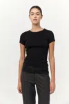 St Agni Organic Cotton Baby Tee In Black