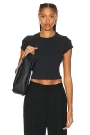 St Agni Organic Cotton Baby Tee In Black