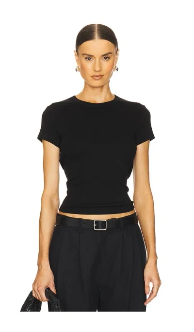 St Agni Organic Cotton Baby Tee In Black