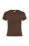 St Agni Organic Cotton Baby Tee In Brown