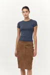 St Agni Organic Cotton Baby Tee In Gray