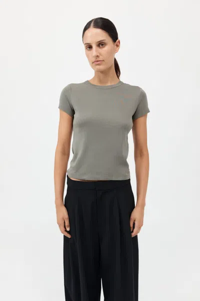 St Agni Organic Cotton Baby Tee In Green