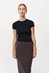 St Agni Organic Cotton Baby Tee In Jet Black