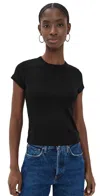 St Agni Organic Cotton Baby Tee Jet Black In Jet Black