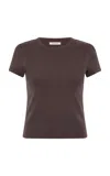 St Agni Organic Cotton Baby Tee In Raisin