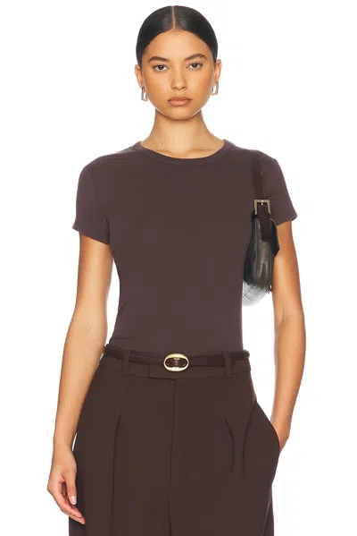 St Agni Organic Cotton Baby Tee In Raisin