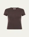 St Agni Organic Cotton Baby Tee In Raisin