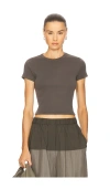 St Agni Organic Cotton Baby Tee In Gray