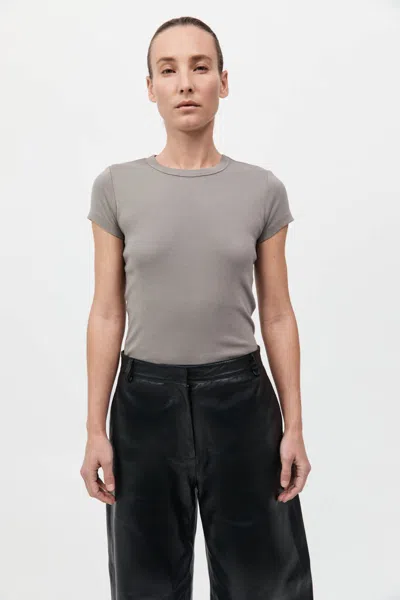 St Agni Organic Cotton Baby Tee In Slate
