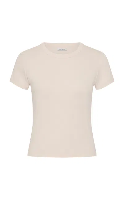 St Agni Organic-cotton Baby Tee In White