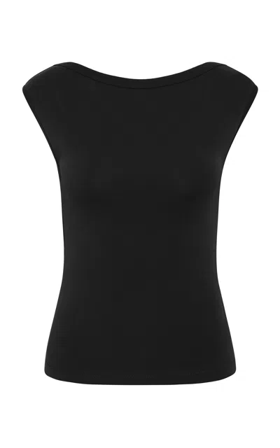 St Agni St. Agni Organic Cotton Ballerina Top In Black