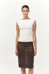 St Agni Organic Cotton Ballerina Top In White