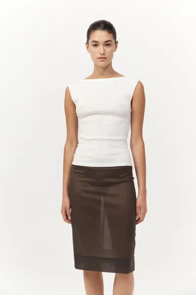 St Agni Organic Cotton Ballerina Top In White