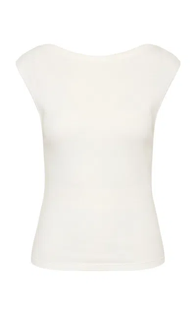 St Agni St. Agni Organic Cotton Ballerina Top In White