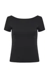 St Agni Organic Cotton Ballet Top In Black