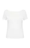 St Agni Organic Cotton Ballet Top In White