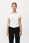 St Agni Organic Cotton Ballet Top In White