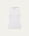St Agni Organic Cotton Bateau Tank In Silver