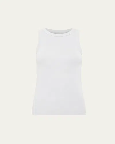 St Agni Organic Cotton Bateau Tank In Silver