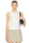 St Agni Organic Cotton Bateau Tank In White