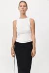 St Agni Organic Cotton Bateau Tank In White