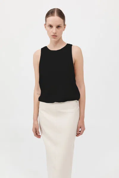 St Agni Organic Cotton Boxy Tank In Black