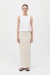 St Agni Organic Cotton Boxy Tank In White