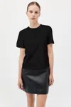 St Agni Organic Cotton Classic Tee In Black