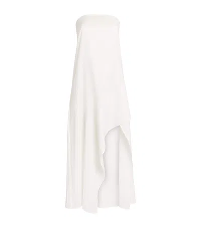 St Agni St. Agni Organic Cotton Oxford Midi Dress In White