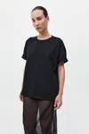St Agni Organic Cotton Relaxed Tee In Black