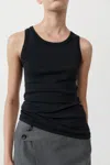 St Agni Organic Cotton Singlet In Black